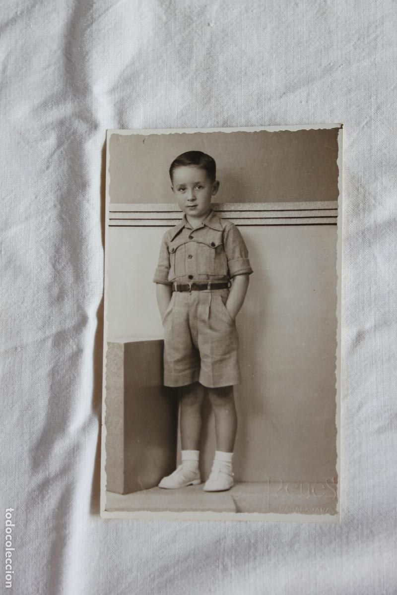 Fotograf&iacute;a antigua: NI&Ntilde;O ELEGANTE ESTUDIO REYES GUADALAJARA 1940