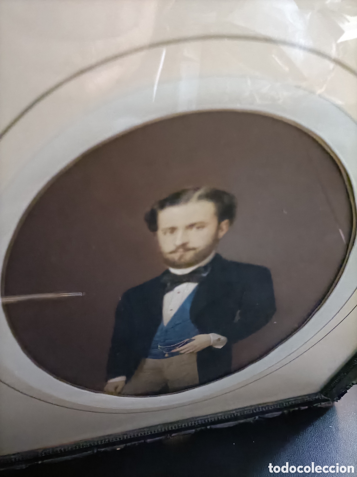 Fotograf&iacute;a antigua: Foto de caballero del prestigioso fot&oacute;grafo Jos&eacute; Albi&ntilde;ana Rubio (1819-1879)
