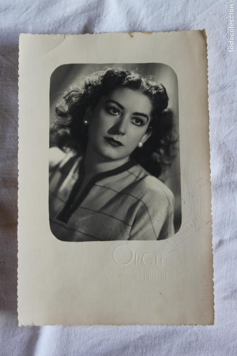 Fotograf&iacute;a antigua: SE&Ntilde;ORITA ELEGANTE FOTOGRAFO ORGA MURCIA