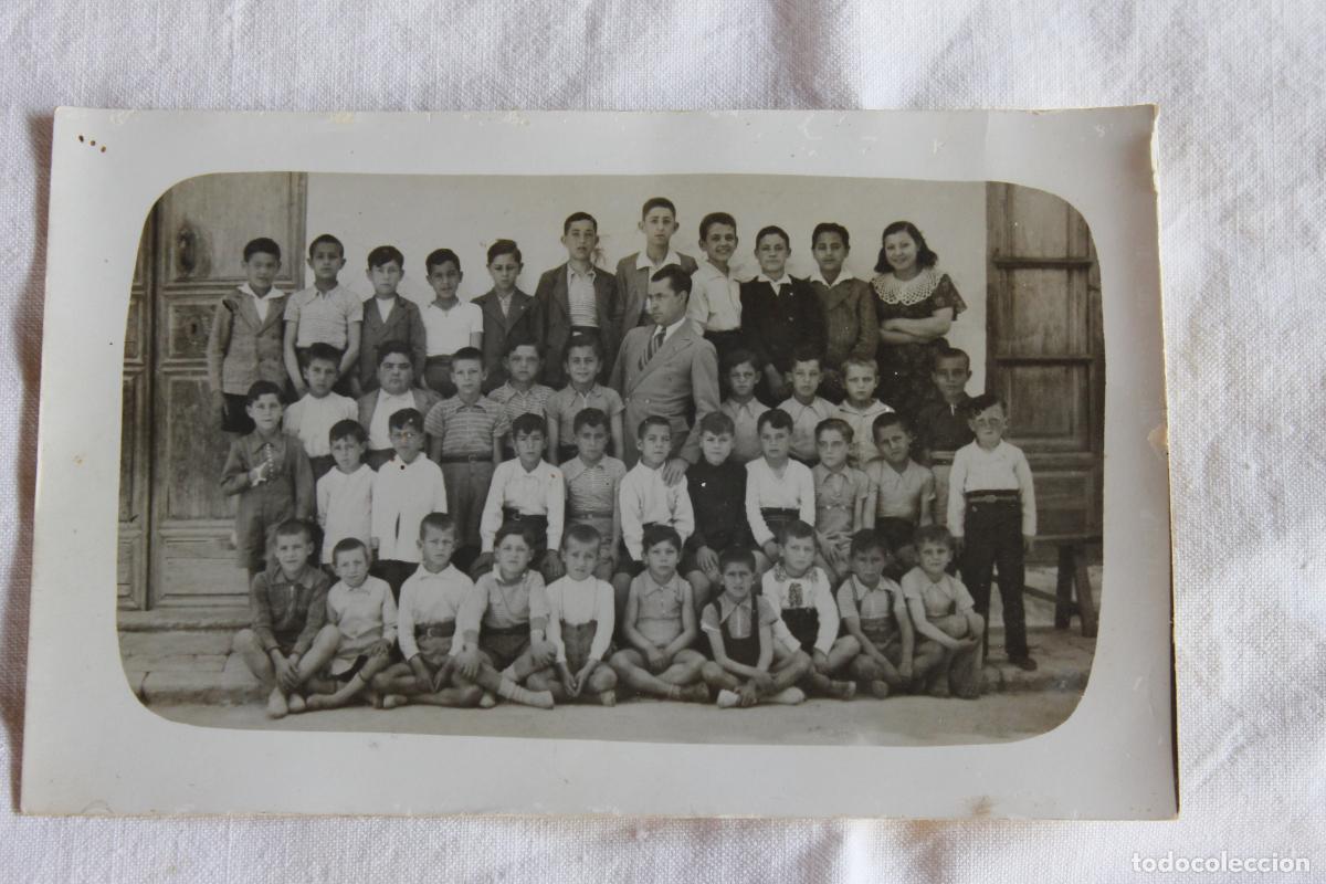 Fotograf&iacute;a antigua: FOTO DE ESCUELA CON MAESTROS A IDENTIFICAR