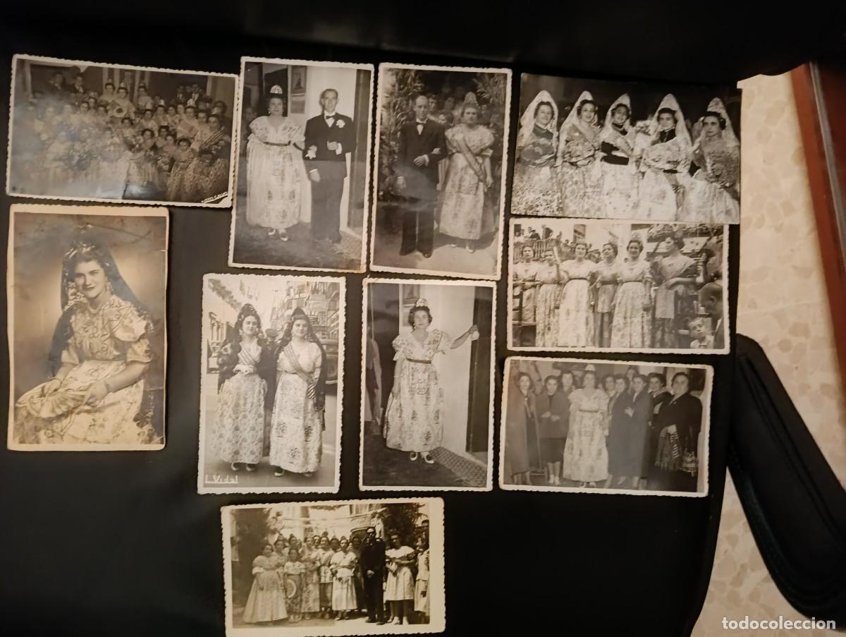 Fotograf&iacute;a antigua: LOTE DE 10 ANTIGUAS FOTOGRAFIAS FALLA DESAPARECIDA C/ SAN VICENTE - OLIMPIA - VALENCIA 1949 A 1954