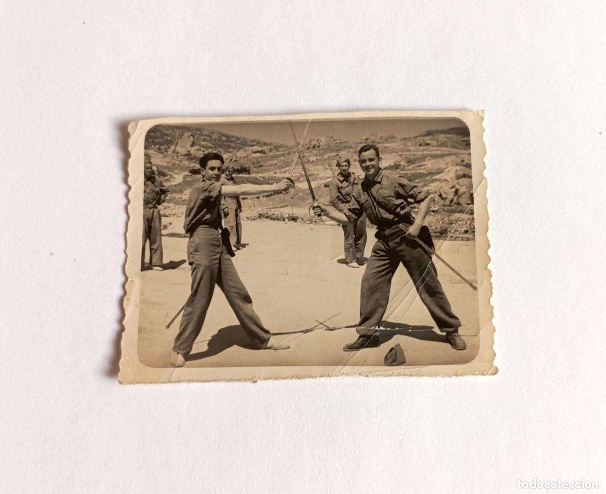 Fotograf&iacute;a antigua: Fotograf&iacute;a Antigua Militar A&ntilde;os 20 - Instrucci&oacute;n de Esgrima con Sable - &Eacute;poca Alfonso XIII (Espa&ntilde;a)