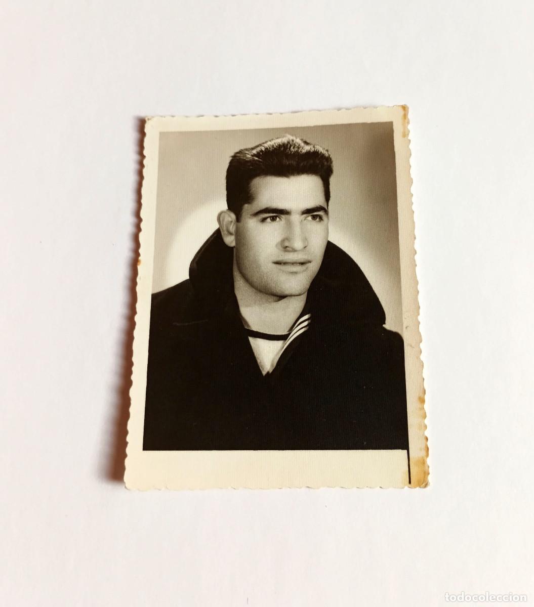 Fotograf&iacute;a antigua: Fotograf&iacute;a antigua Militar Armada Espa&ntilde;ola - A&ntilde;o 1965 - Sello fotogr&aacute;fico Van Dick (C&aacute;diz)