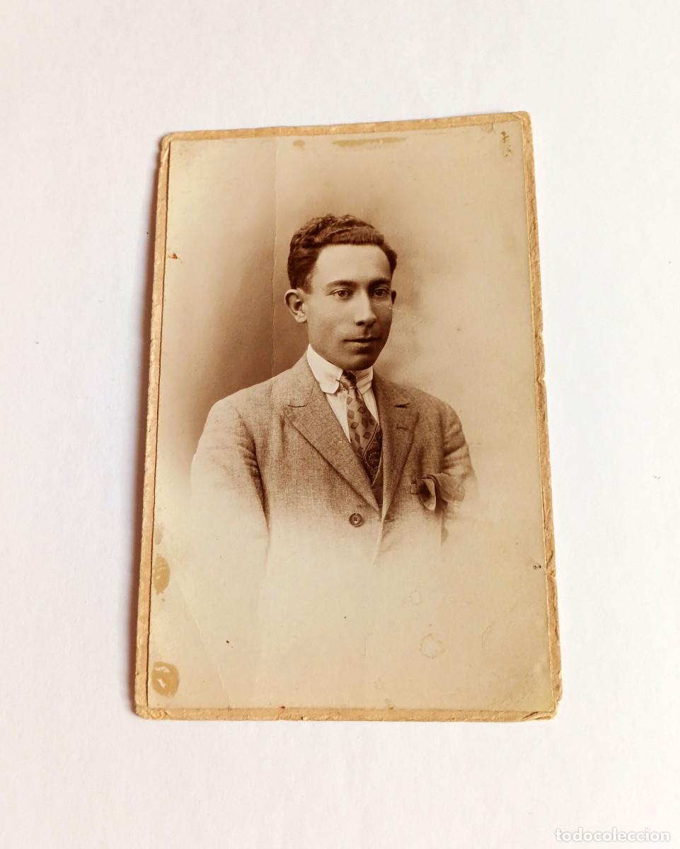 Fotograf&iacute;a antigua: Fotograf&iacute;a Postal Antigua - Retrato hombre joven - Fot&oacute;grafo Castellano (Sevilla)- A&ntilde;o 1908 a 1914