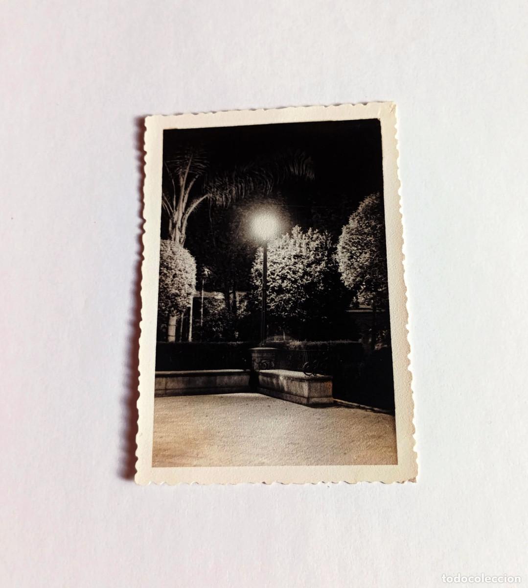 Fotograf&iacute;a antigua: Fotograf&iacute;a antigua - Nocturna de Sevilla, Jardines de Murillo o Parque Mar&iacute;a Luisa - A&ntilde;o 1959
