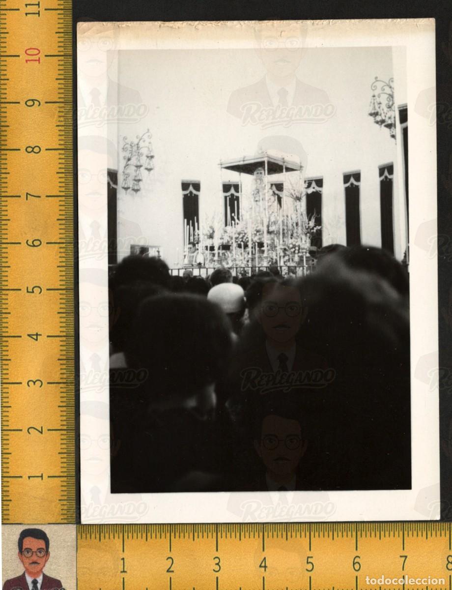 Fotograf&iacute;a antigua: ESPERANZA MACARENA VIRGEN PASO BAS&Iacute;LICA SEVILLA SEMANA SANTA PROCESI&Oacute;N - FOTOGRAF&Iacute;A ANTIGUA A&Ntilde;OS 60