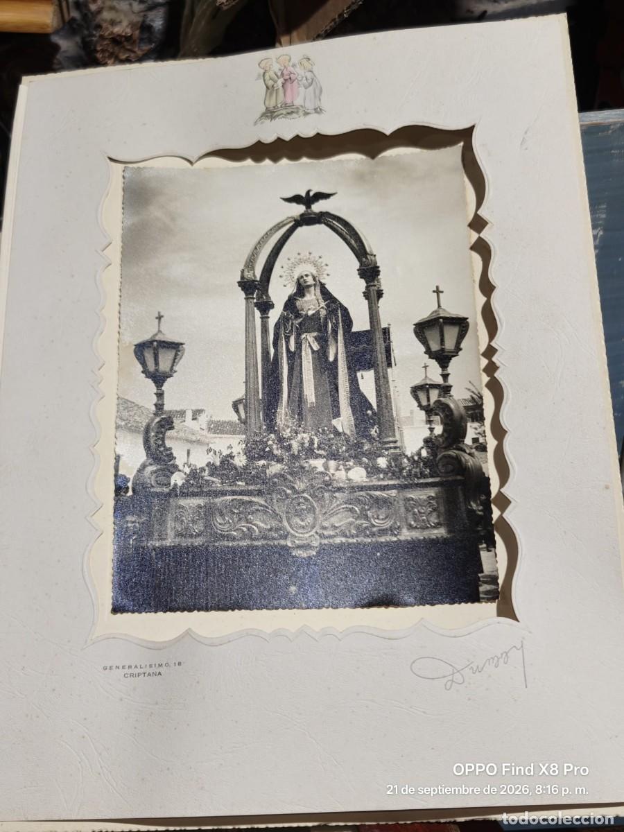 Fotograf&iacute;a antigua: FOTOGRAFIA LA DOLOSA CAMPO DE CRIPTANA PASO DE SEMANA SANTA DE 23,5 CMS. ALTO X 17,5 ANCHO LA FOTO