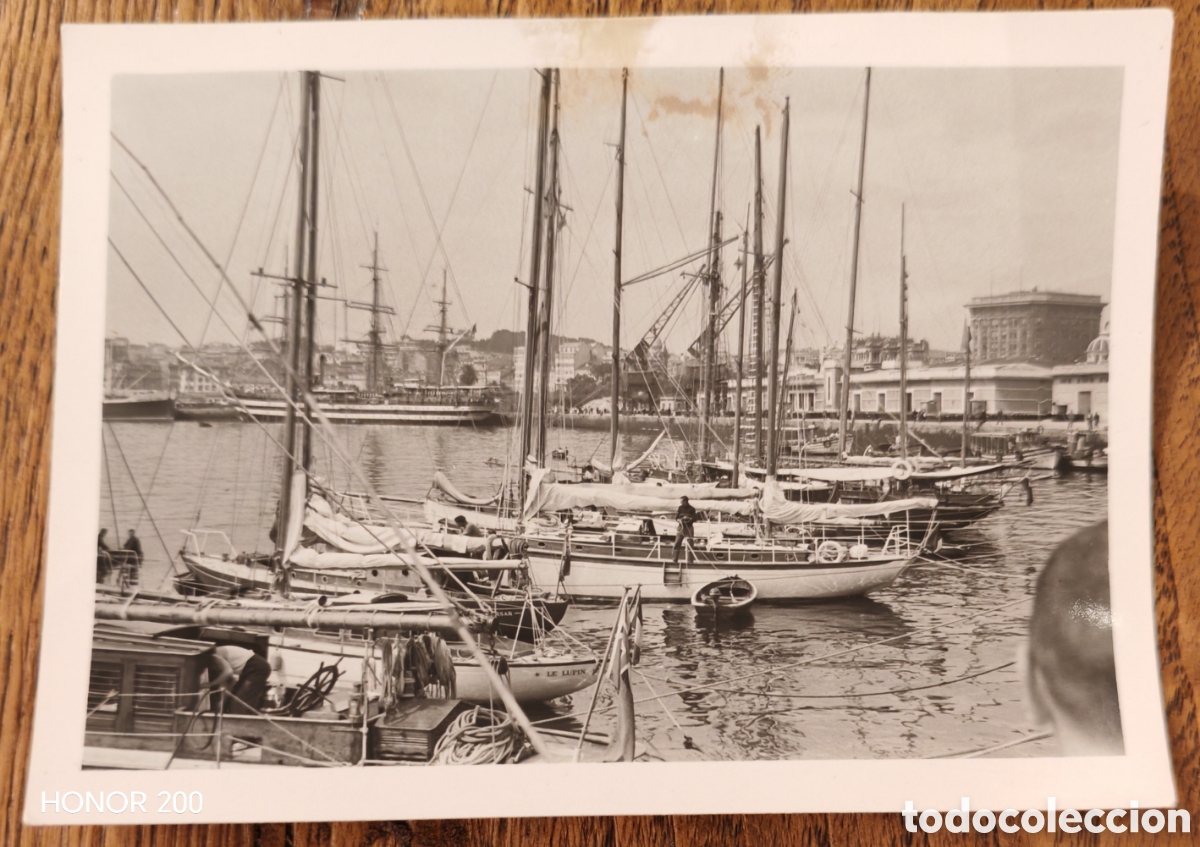 Fotograf&iacute;a antigua: Foto - Veleros en el Puerto de - A Coru&ntilde;a. A&ntilde;os 60