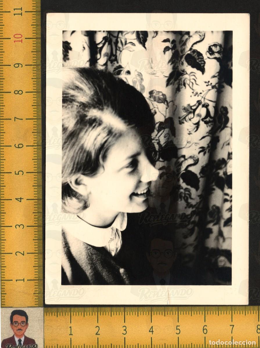 Fotograf&iacute;a antigua: GUAPA CHICA JOVEN SONRISA PERFIL - MUJER BELLEZA RETRATO ART&Iacute;STICO - FOTOGRAF&Iacute;A ANTIGUA A&Ntilde;OS 60/70