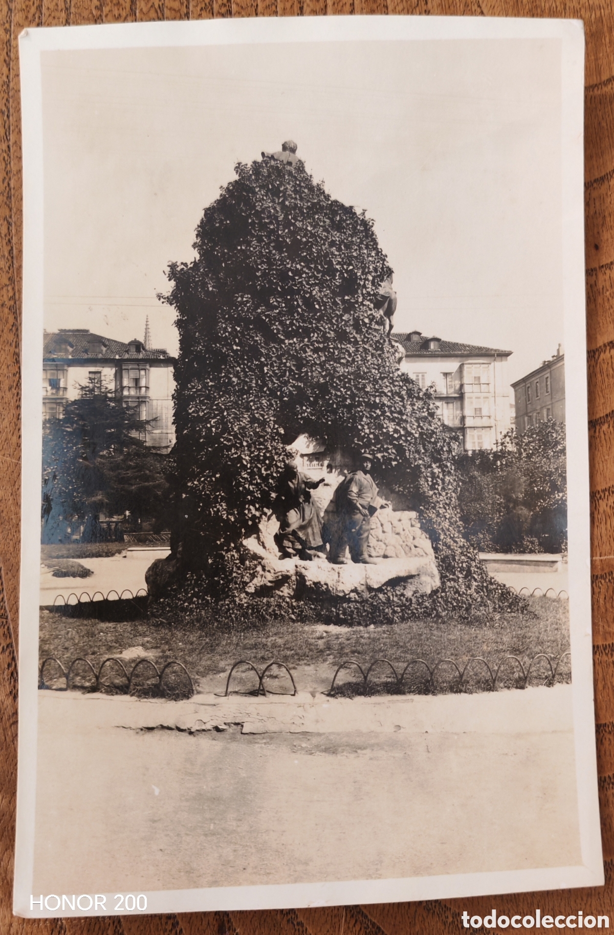 Fotograf&iacute;a antigua: Foto - Monumento a Jos&eacute; Mar&iacute;a Pereda y Jardines - Santander A&ntilde;os 30