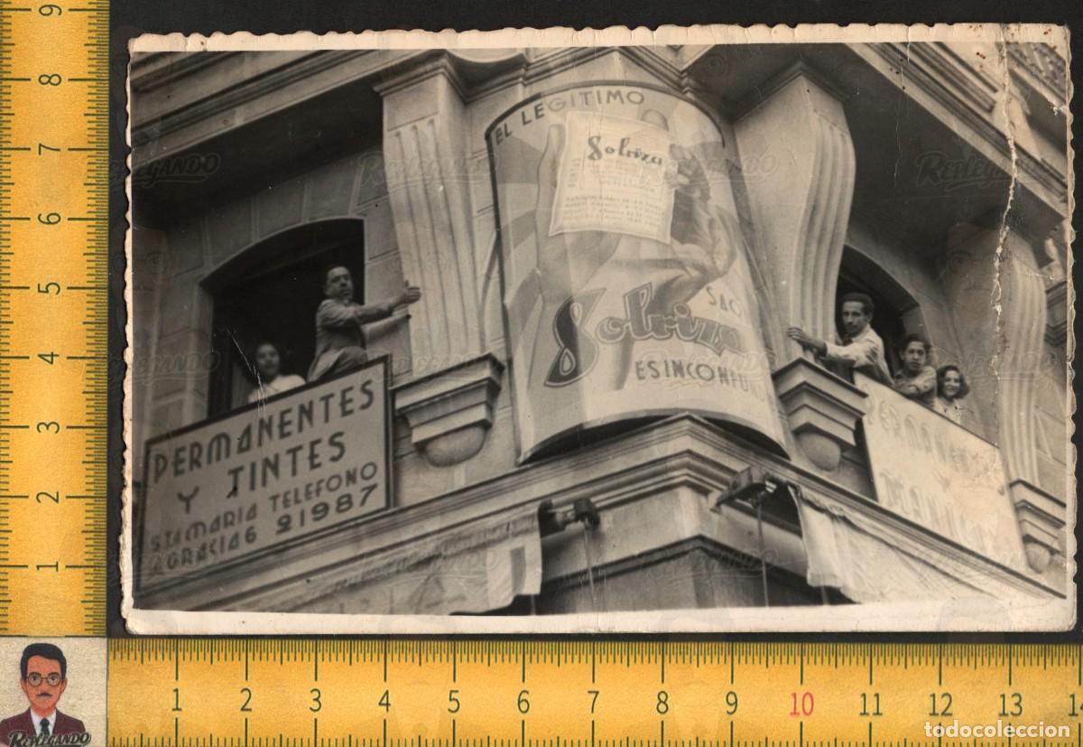 Fotograf&iacute;a antigua: SEVILLA PELUQUER&Iacute;A SOBRIZA - PUBLICIDAD PERMANENTES Y TINTES - FOTOGRAF&Iacute;A ANTIGUA HIST&Oacute;RICA A&Ntilde;O 1947