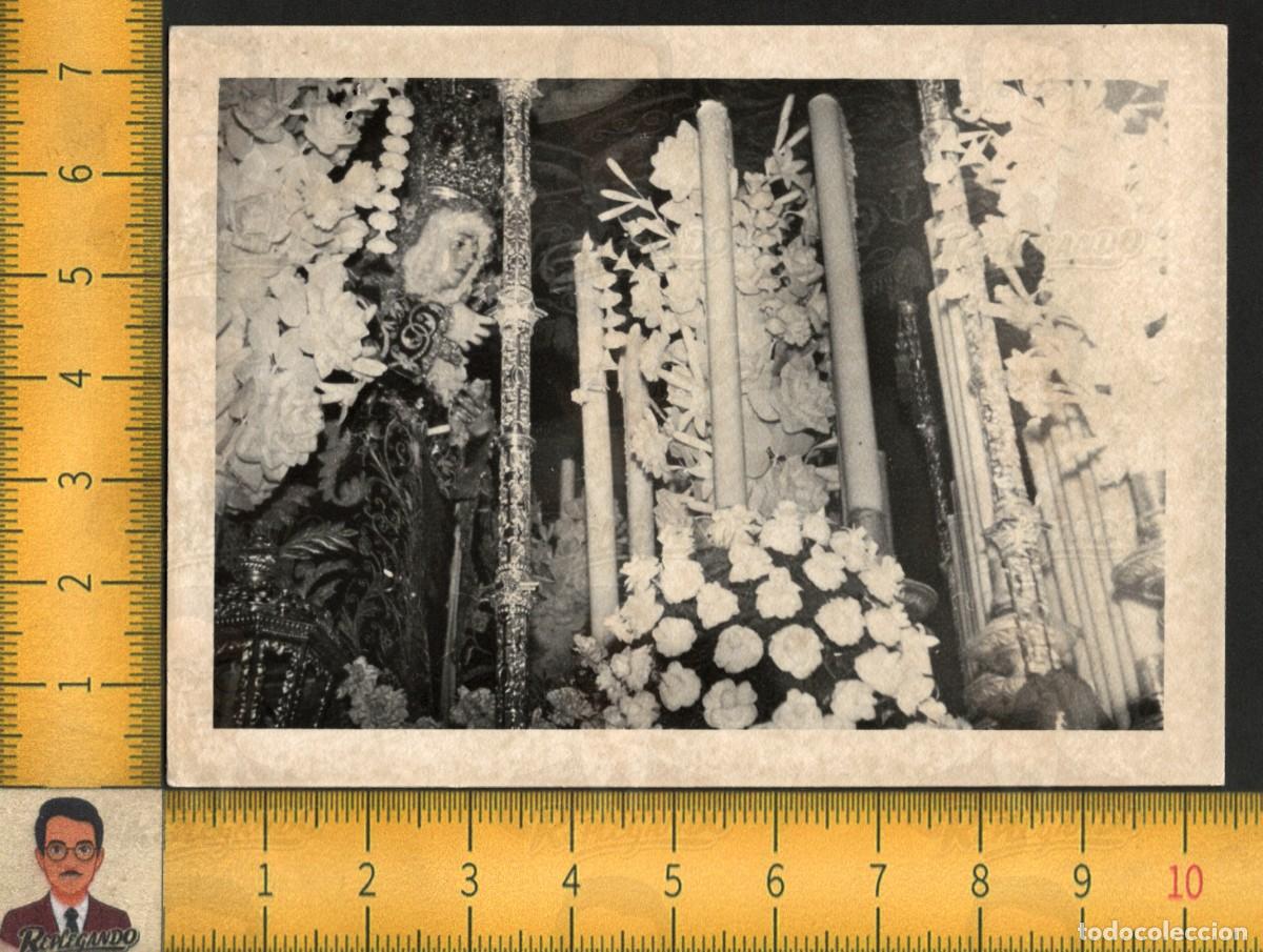 Fotograf&iacute;a antigua: ESPERANZA MACARENA EN PASO DE PALIO - VIRGEN SEMANA SANTA - FOTOGRAF&Iacute;A ANTIGUA SEVILLA A&Ntilde;OS 60
