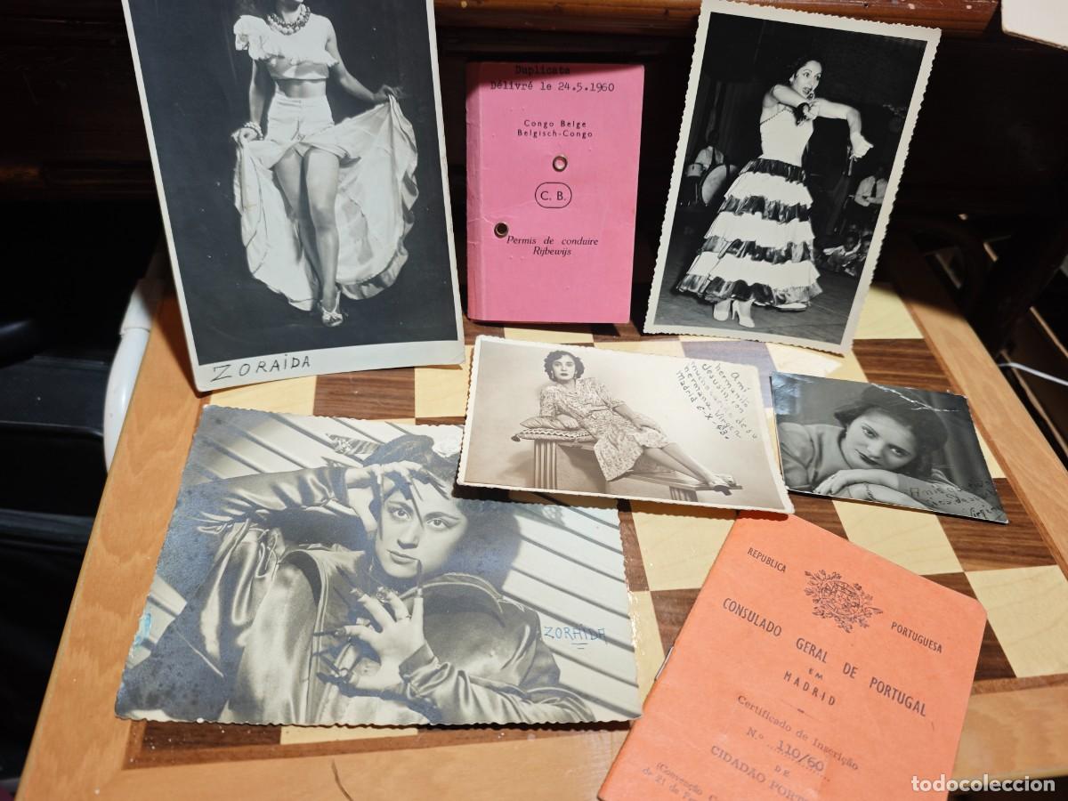 Fotograf&iacute;a antigua: Raro Carnet Congo Belga 1955 + Fotos Originales: La Doble Vida de la Vedette Espa&ntilde;ola &rdquo;Zoraida&rdquo;