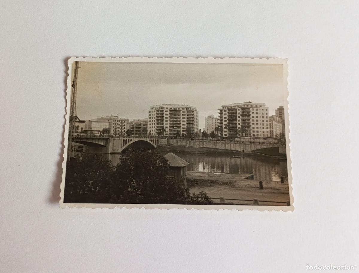 Fotograf&iacute;a antigua: Fotograf&iacute;a antigua - Puente de San Telmo de Sevilla - A&ntilde;o 1959