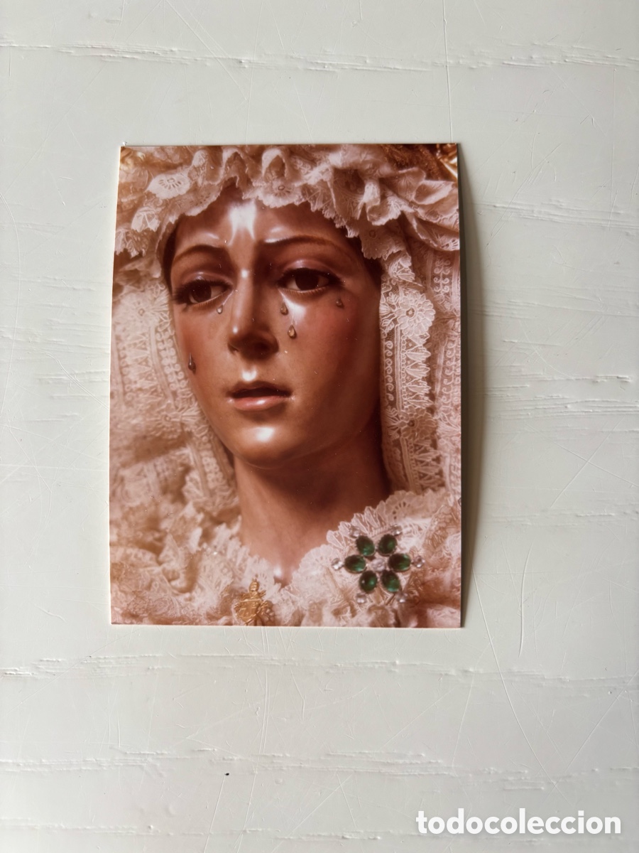 Fotograf&iacute;a antigua: Fotograf&iacute;a Virgen de la Macarena Papel KODAK Sevilla