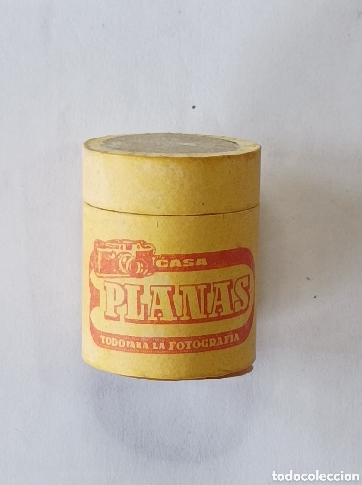 Fotograf&iacute;a antigua: CASA PLANAS. FUNDA PARA CARRETE. CARTON. PALMA DE MALLORCA. ALTURA 4 CM. FOTOGRAF&Iacute;A ANTIGUA.