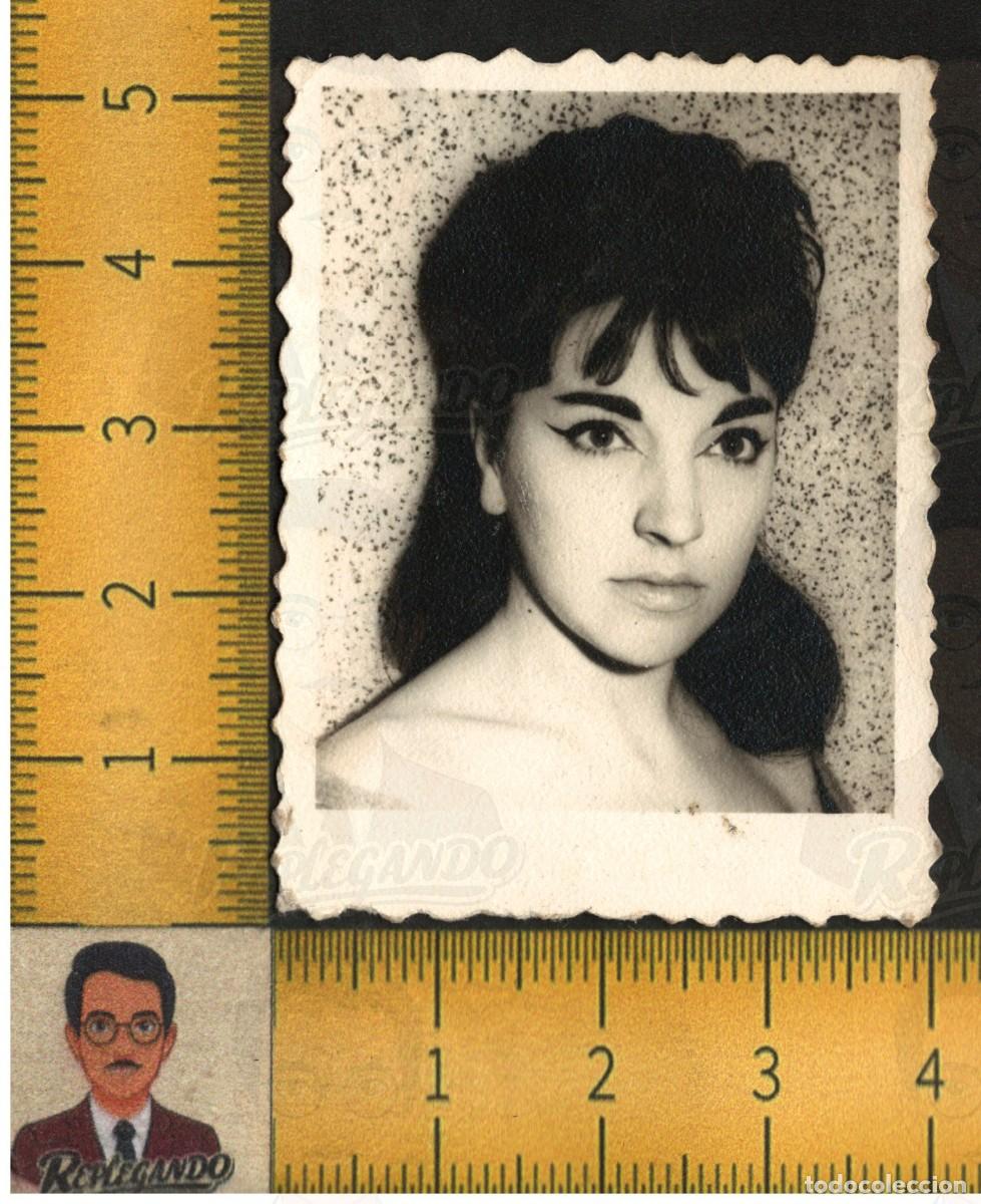 Fotograf&iacute;a antigua: RETRATO MUJER JOVEN GUAPA - MIRADA MAQUILLAJE OJOS PEINADO - FOTOGRAF&Iacute;A ANTIGUA ART&Iacute;STICA A&Ntilde;OS 60