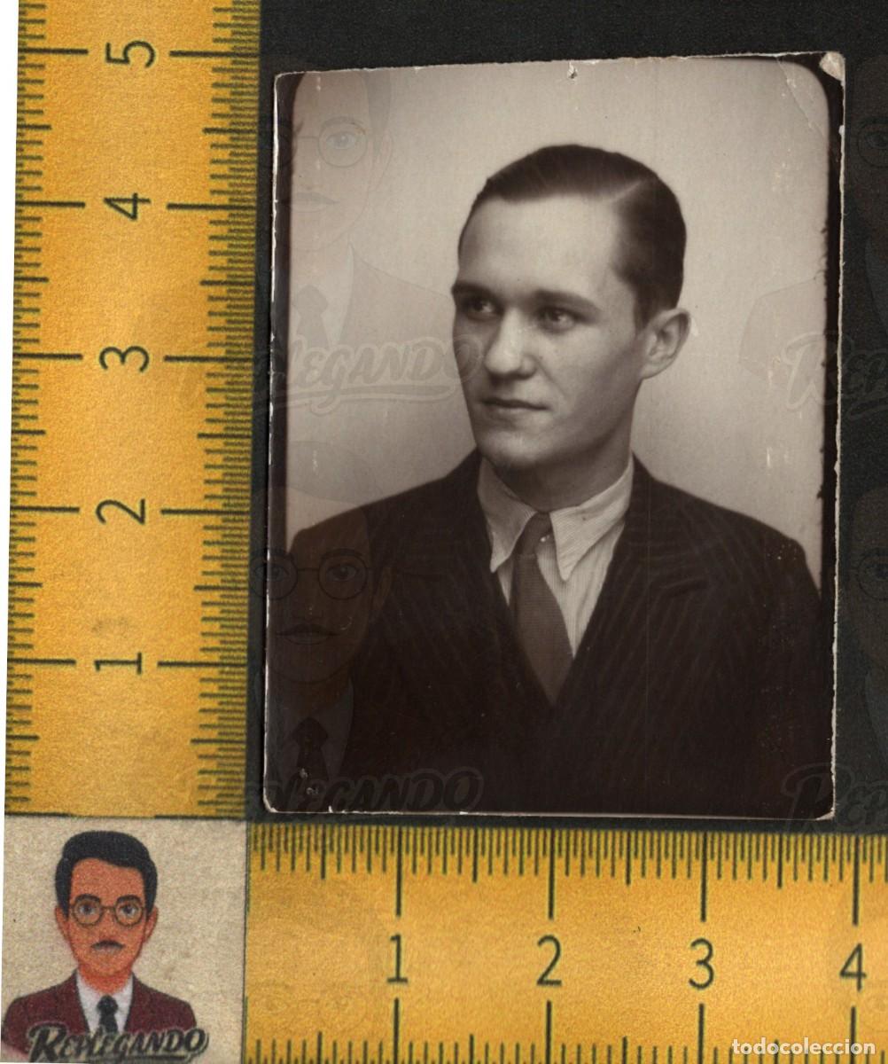 Fotograf&iacute;a antigua: FOTOMAT&Oacute;N : HOMBRE JOVEN GUAPO SEXY ADONIS TRAJE CORBATA - RETRATO FOTO ANTIGUA LGTB A&Ntilde;OS 50