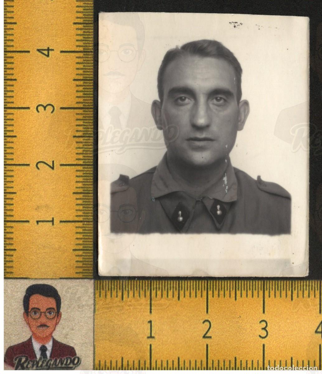 Fotograf&iacute;a antigua: HOMBRE GUAPO SEXY - FOTO ANTIGUA TIPO CARN&Eacute; LGTB A&Ntilde;OS 60 - SOLDADO ARTILLER&Iacute;A UNIFORME MILITAR