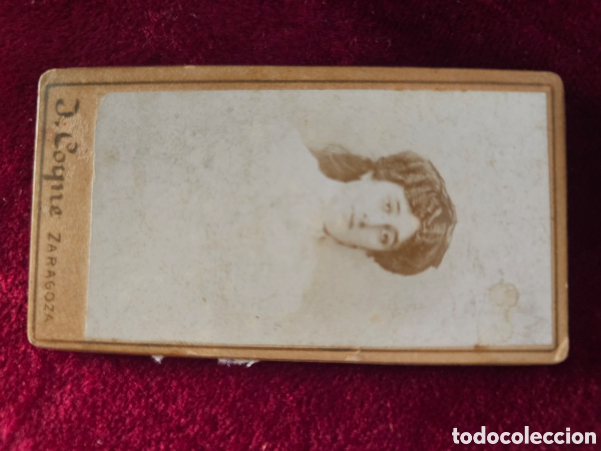 Fotograf&iacute;a antigua: Fotograf&iacute;a Antigua Carte de Visite (CDV) &ndash; J. Coyne (Zaragoza), Finales S. XIX / Princ. S. XX
