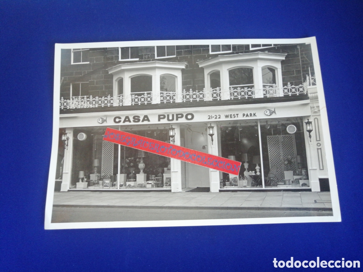 Fotograf&iacute;a antigua: CASA PUPO 21-22 WEST PARK(INGLATERRA) ENGLAND FOTOGRAF&Iacute;A GRAN TAMA&Ntilde;O ANTIGUA SIGLO PASADO