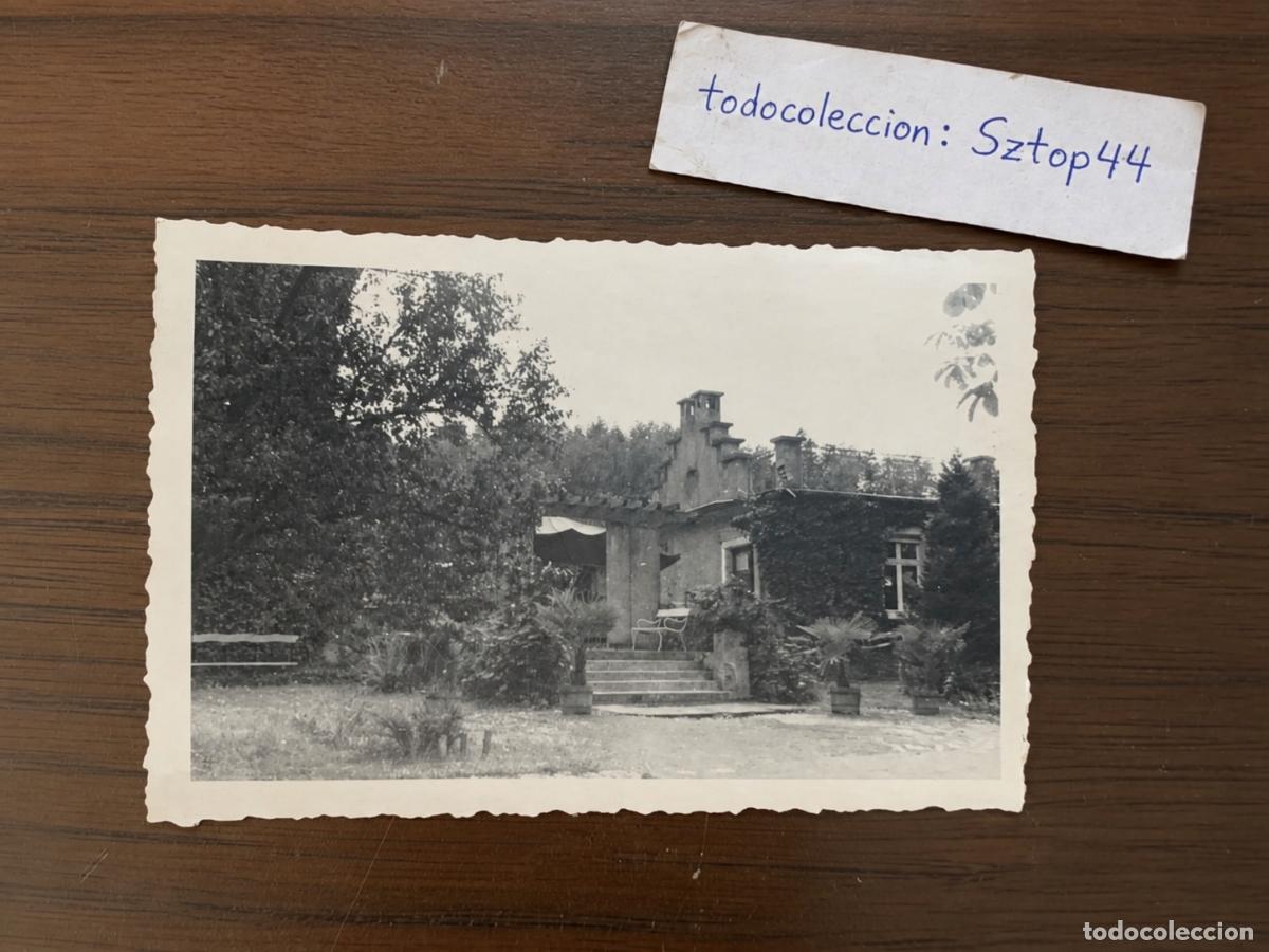 Fotograf&iacute;a antigua: Antigua Fotograf&iacute;a de Villa Residencial - Palacio con Jard&iacute;n y Palmeras - &Eacute;poca