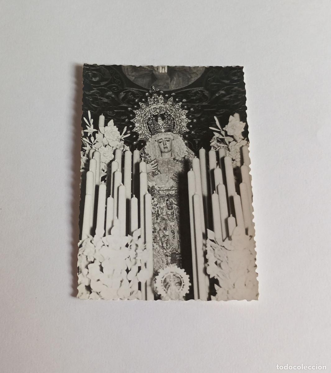 Fotograf&iacute;a antigua: Antigua fotograf&iacute;a - Semana Santa Sevilla - Virgen de la Estrella - A&ntilde;o 1961