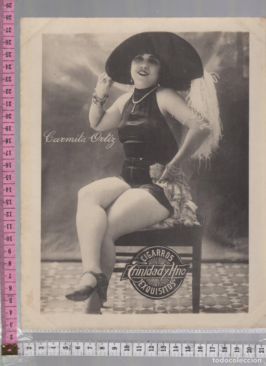 Fotograf&iacute;a antigua: Fotograf&iacute;a original Cuba Trinidad y Hno. Cigarros 1920s Art D&eacute;co Cabaret 20,3 x 25,4 cm