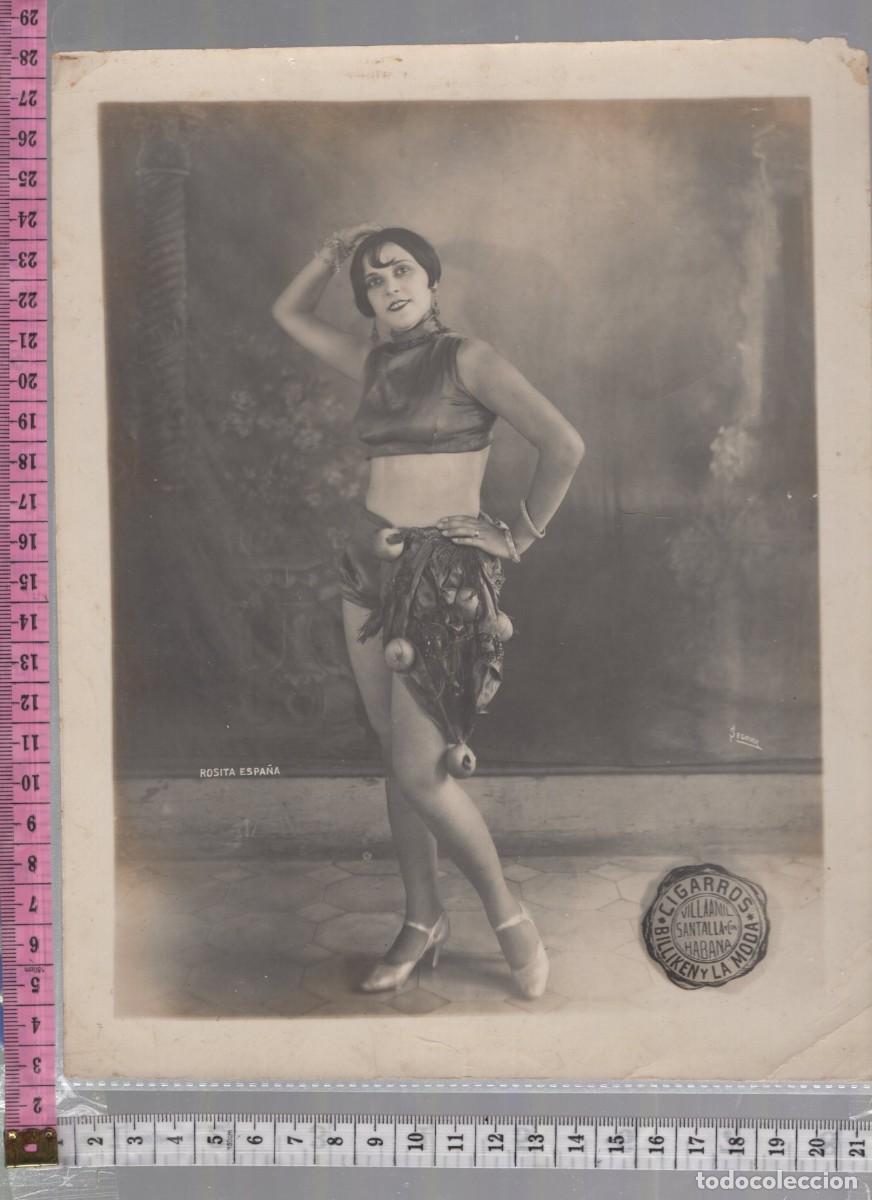 Fotograf&iacute;a antigua: Fotograf&iacute;a original Cuba Trinidad y Hno. Cigarros 1920s Art D&eacute;co Cabaret 20,3 x 25,4 cm