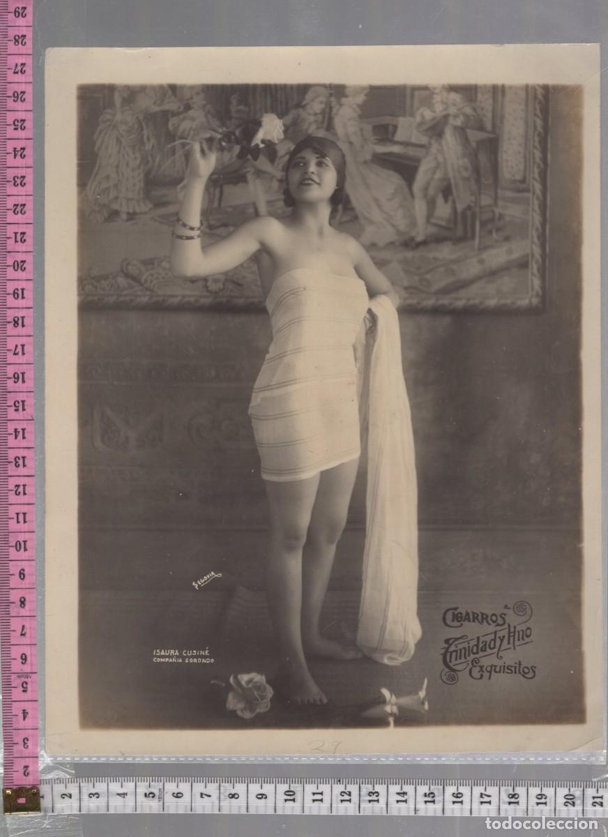 Fotograf&iacute;a antigua: Fotograf&iacute;a original Cuba Trinidad y Hno. Cigarros 1920s Art D&eacute;co Cabaret 20,3 x 25,4 cm