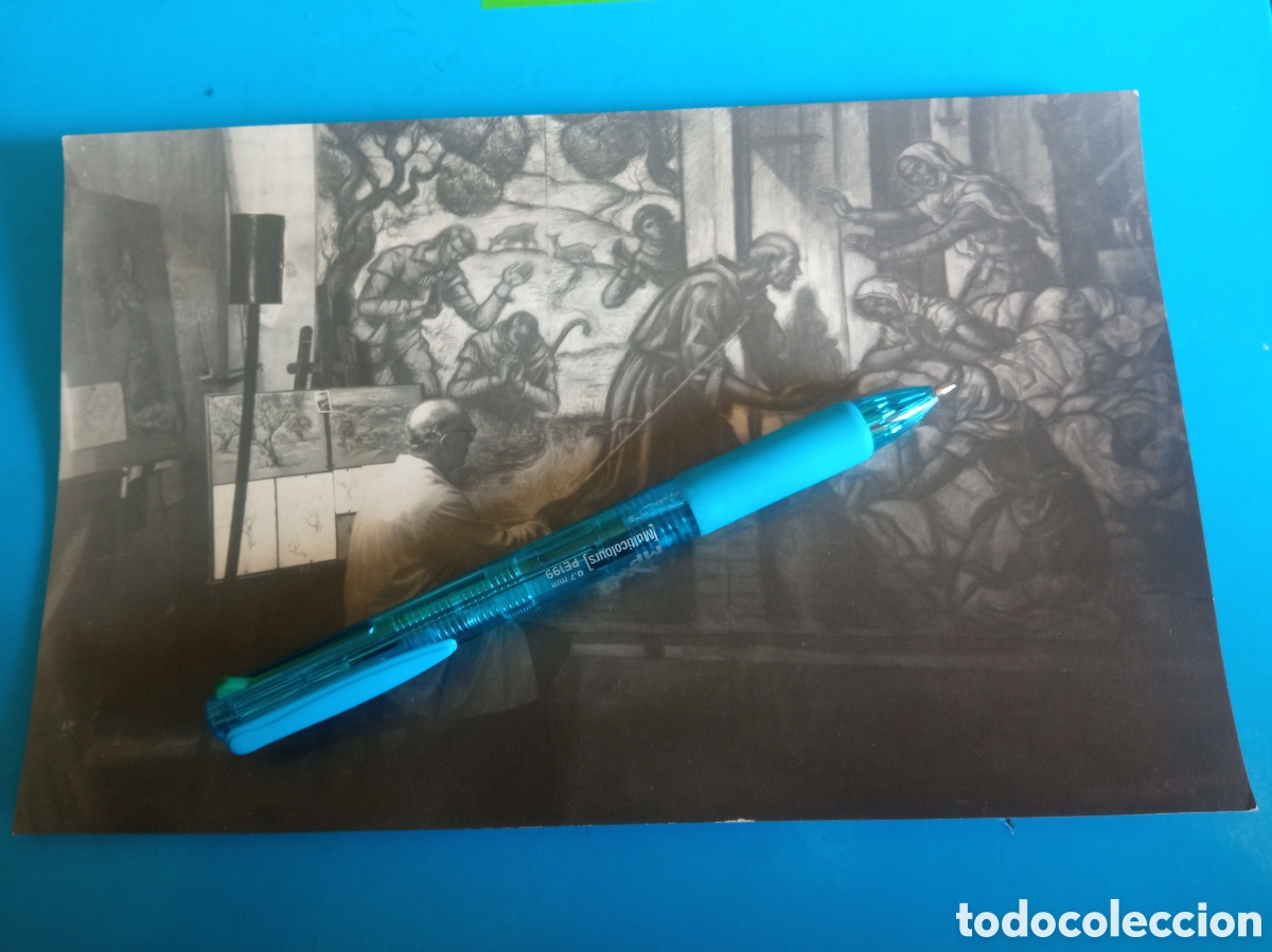 Fotograf&iacute;a antigua: Antigua gran fotograf&iacute;a firmada de Antoni Vila Arrufat, mide 21,8x13,9 cm