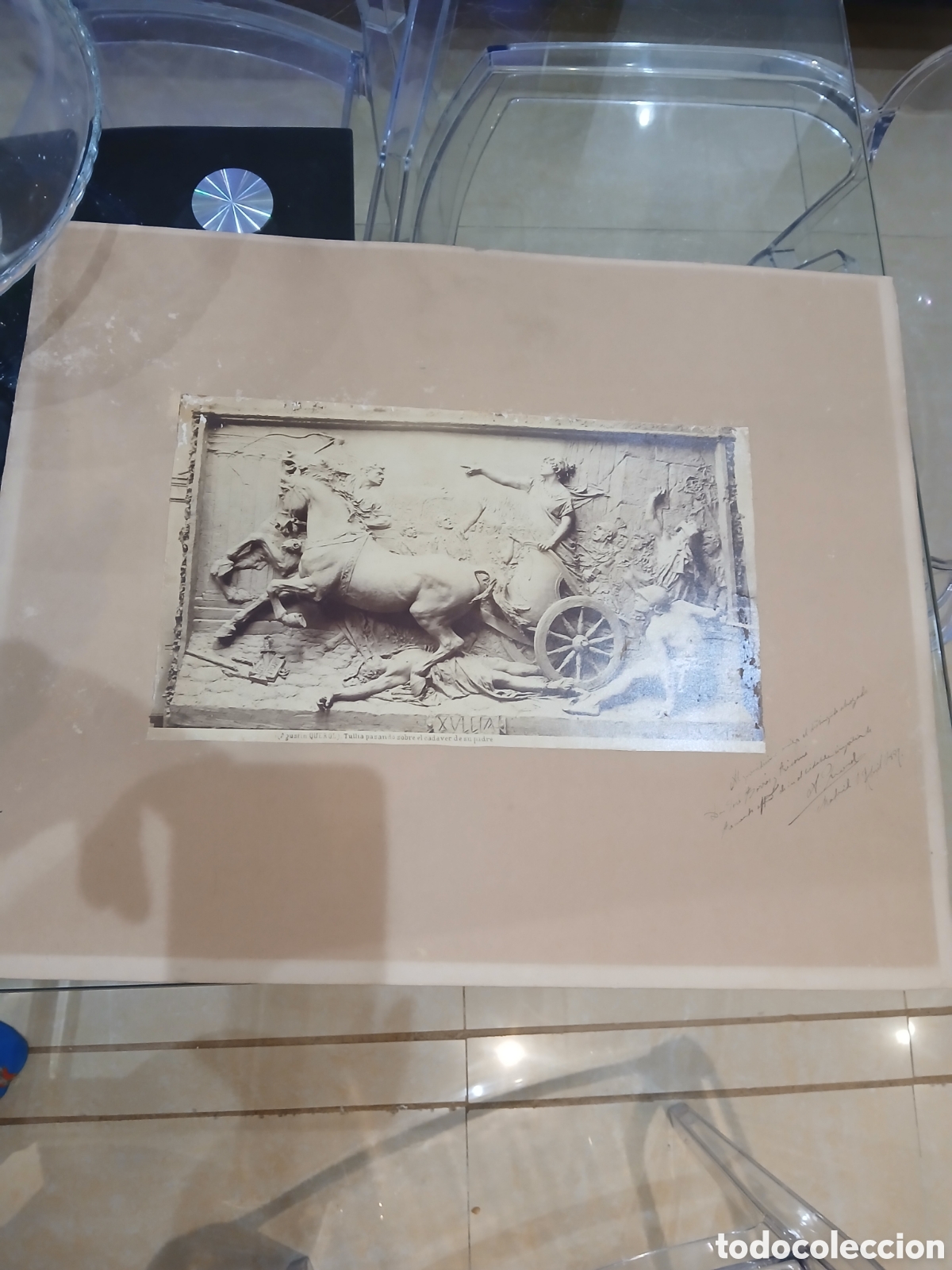 Fotograf&iacute;a antigua: Fotografia arte firmado sin identificar
