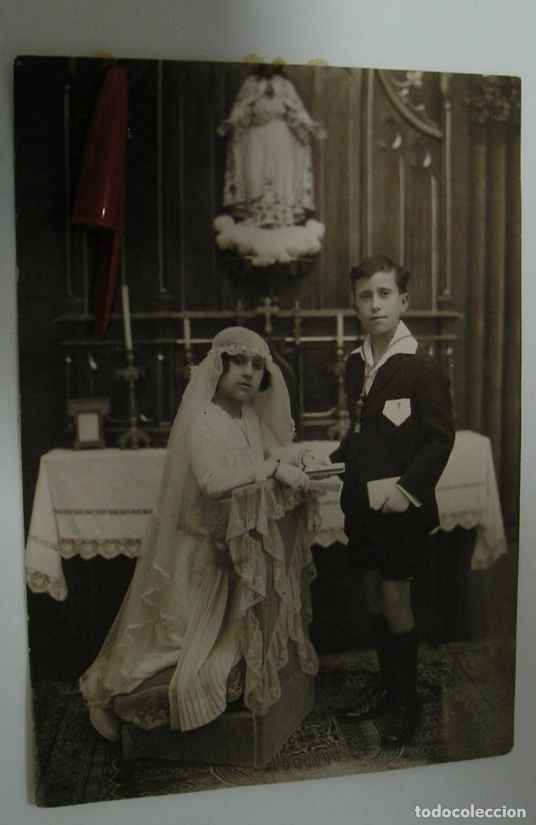 Fotograf&iacute;a antigua: ANTIGUA FOTO FOTOGRAFIA COSTUMBRISTA PRINCIPIOS DEL SIGLO PASADO PRIMERA COMUNION (26-11)
