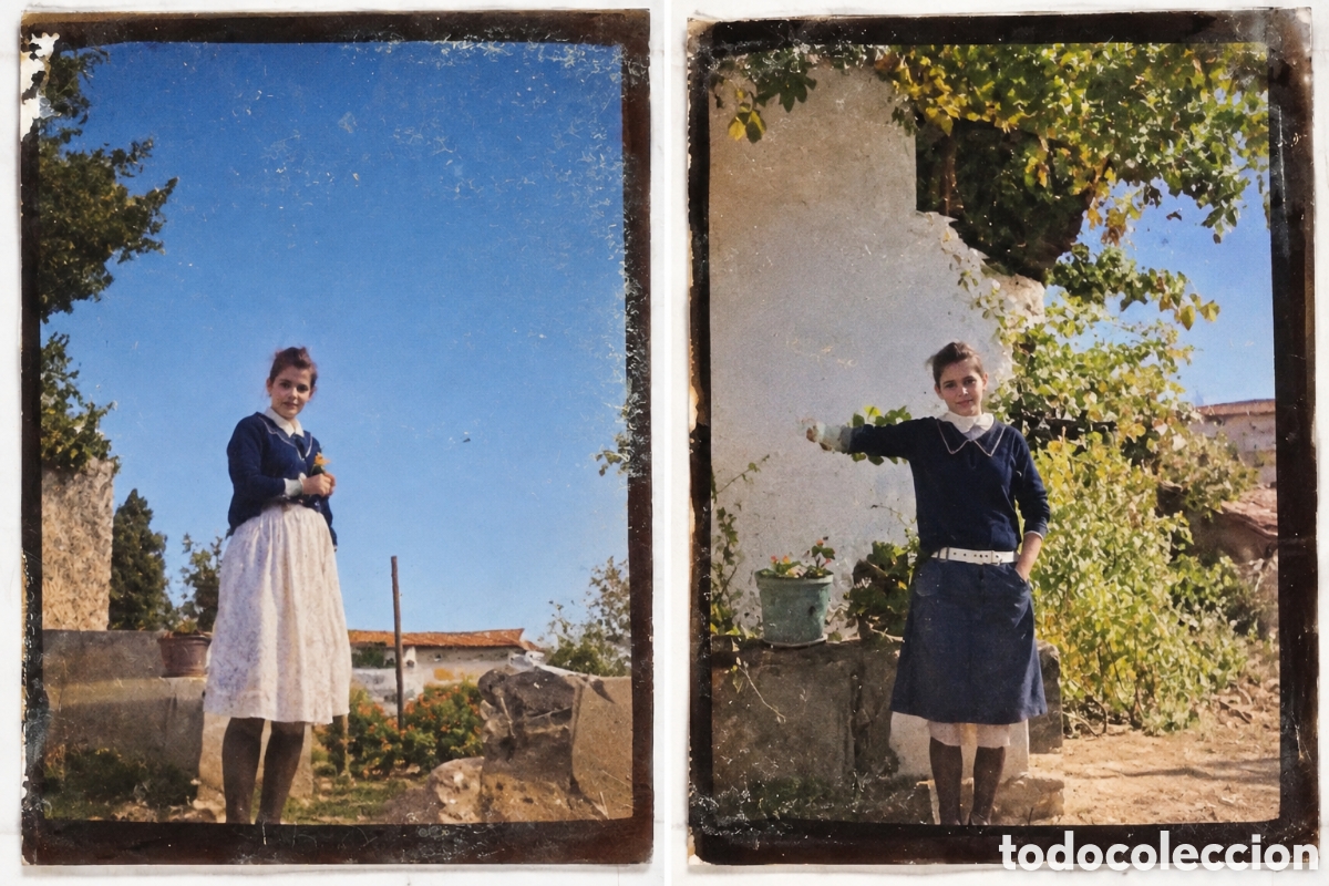 Fotograf&iacute;a antigua: NEGATIVOS DE CRISTAL. PAISANOS. 9x6.5 CM. VILA COLL. PALMA MALLORCA. ANTIGUA FOTOGRAF&Iacute;A.