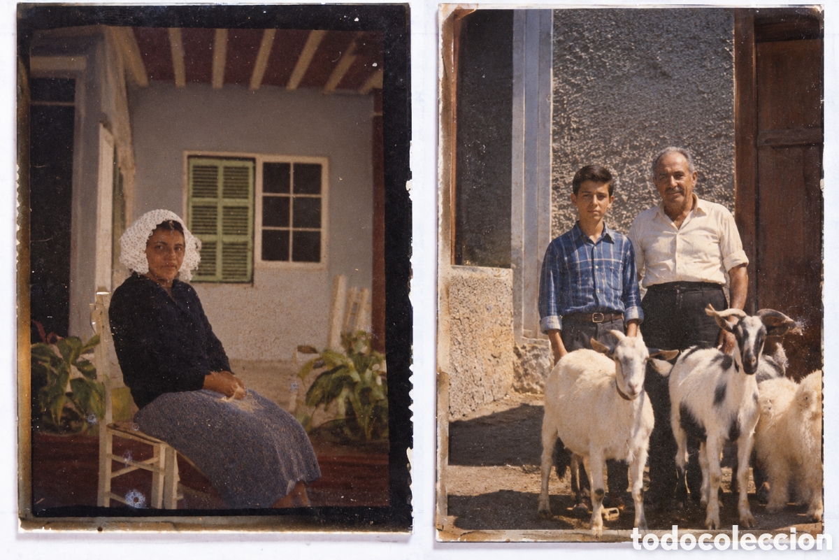 Fotograf&iacute;a antigua: NEGATIVOS DE CRISTAL. PAISANOS. 9x6.50 CM. VILA COLL. PALMA MALLORCA. FOTOGRAF&Iacute;A ANTIGUA.