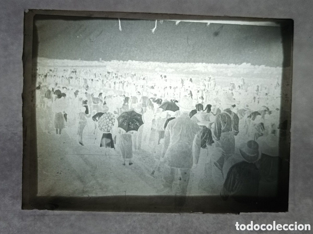 Fotograf&iacute;a antigua: NEGATIVO DE CRISTAL. PAISANOS. 9x6,5 CM. VER FOTOS. FOTOGRAF&Iacute;A ANTIGUA.