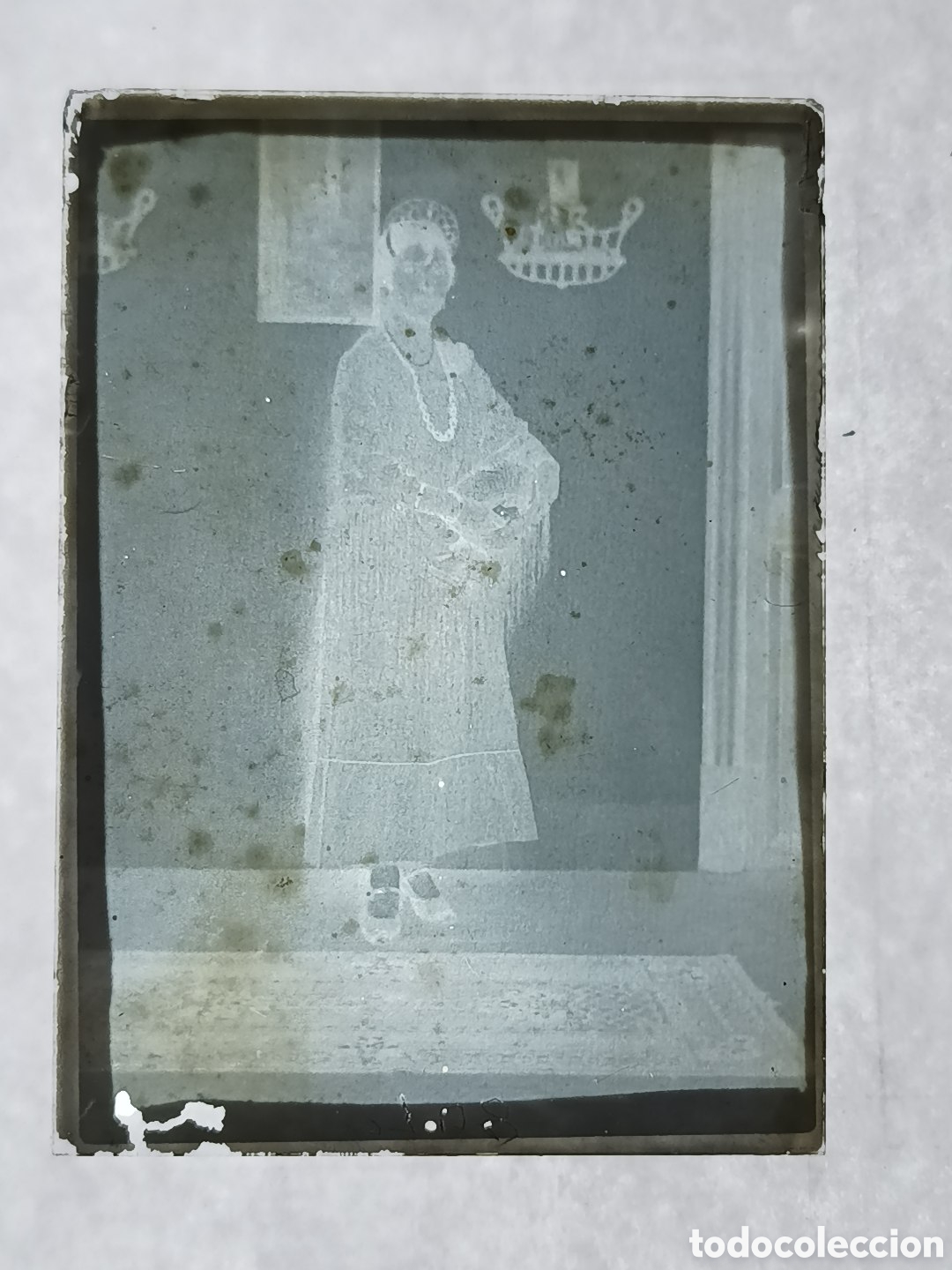 Fotograf&iacute;a antigua: NEGATIVO DE CRISTAL. PAISANA. 9x6,5 CM. VER FOTOS. FOTOGRAF&Iacute;A ANTIGUA.