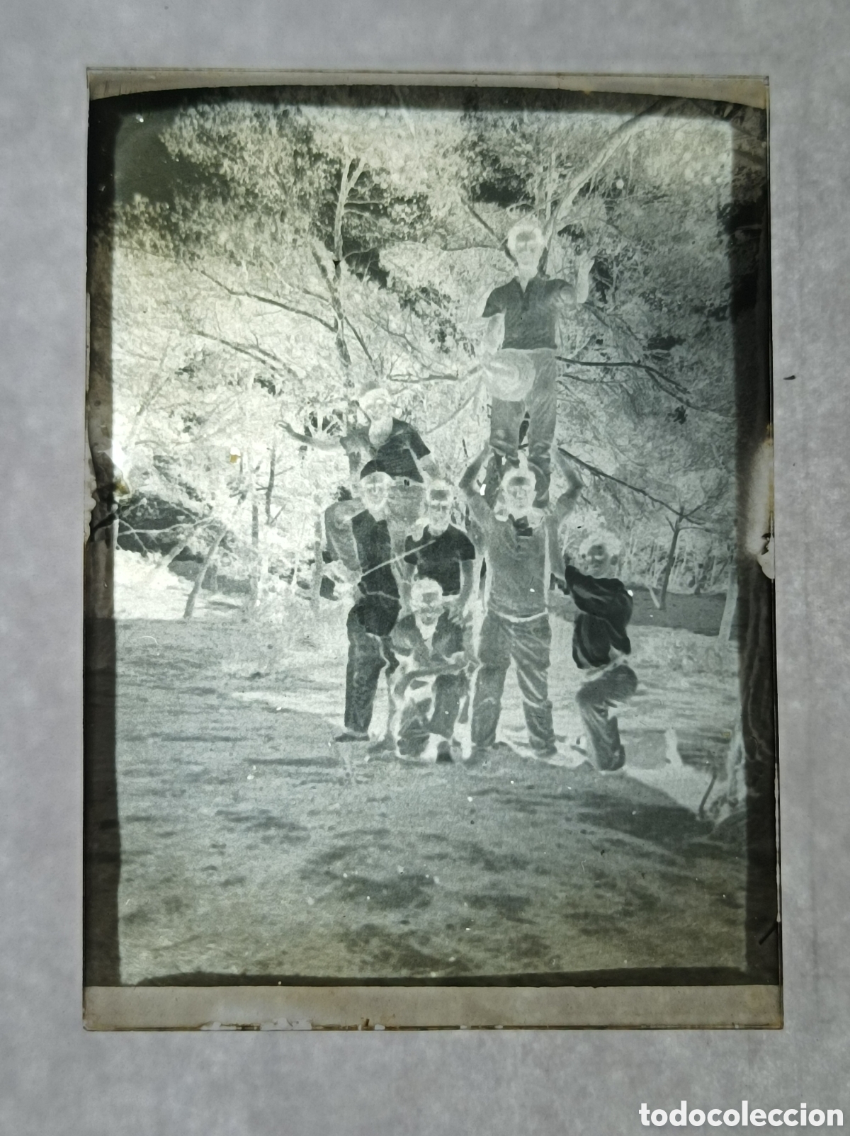 Fotograf&iacute;a antigua: NEGATIVO DE CRISTAL. PAISANOS. 9x6,5 CM. VER FOTOS. FOTOGRAF&Iacute;A ANTIGUA