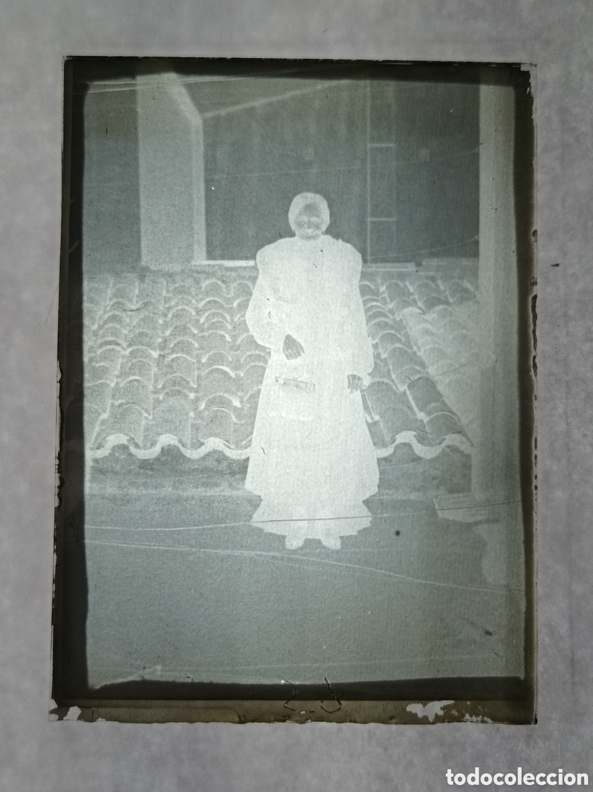 Fotograf&iacute;a antigua: NEGATIVO DE CRISTAL. PAISANA. 9x6,5 CM. VER FOTOS. FOTOGRAF&Iacute;A ANTIGUA.