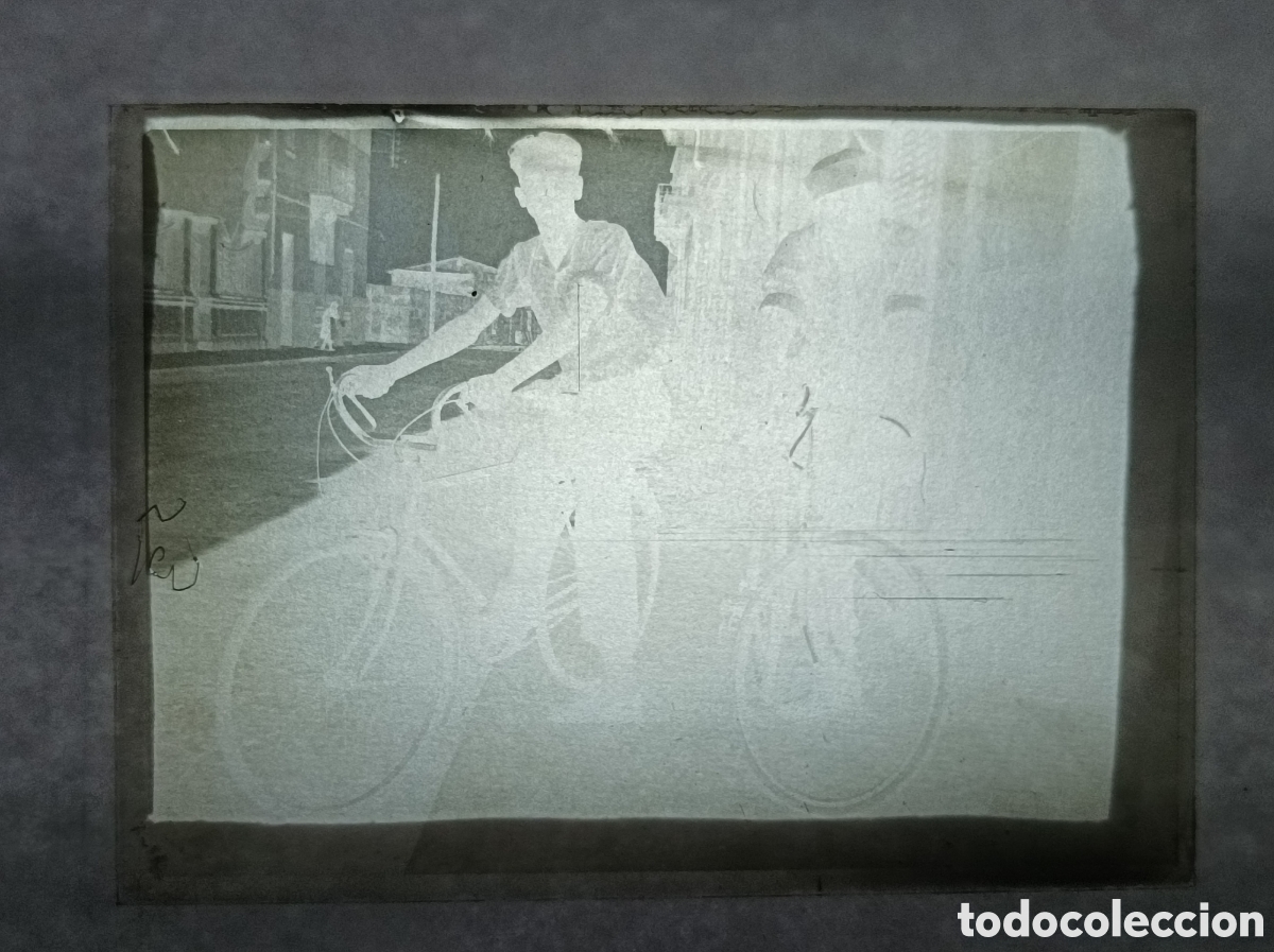 Fotograf&iacute;a antigua: NEGATIVO DE CRISTAL. PAISANOS. 9x6,5 CM. VER FOTOS. FOTOGRAF&Iacute;A ANTIGUA.