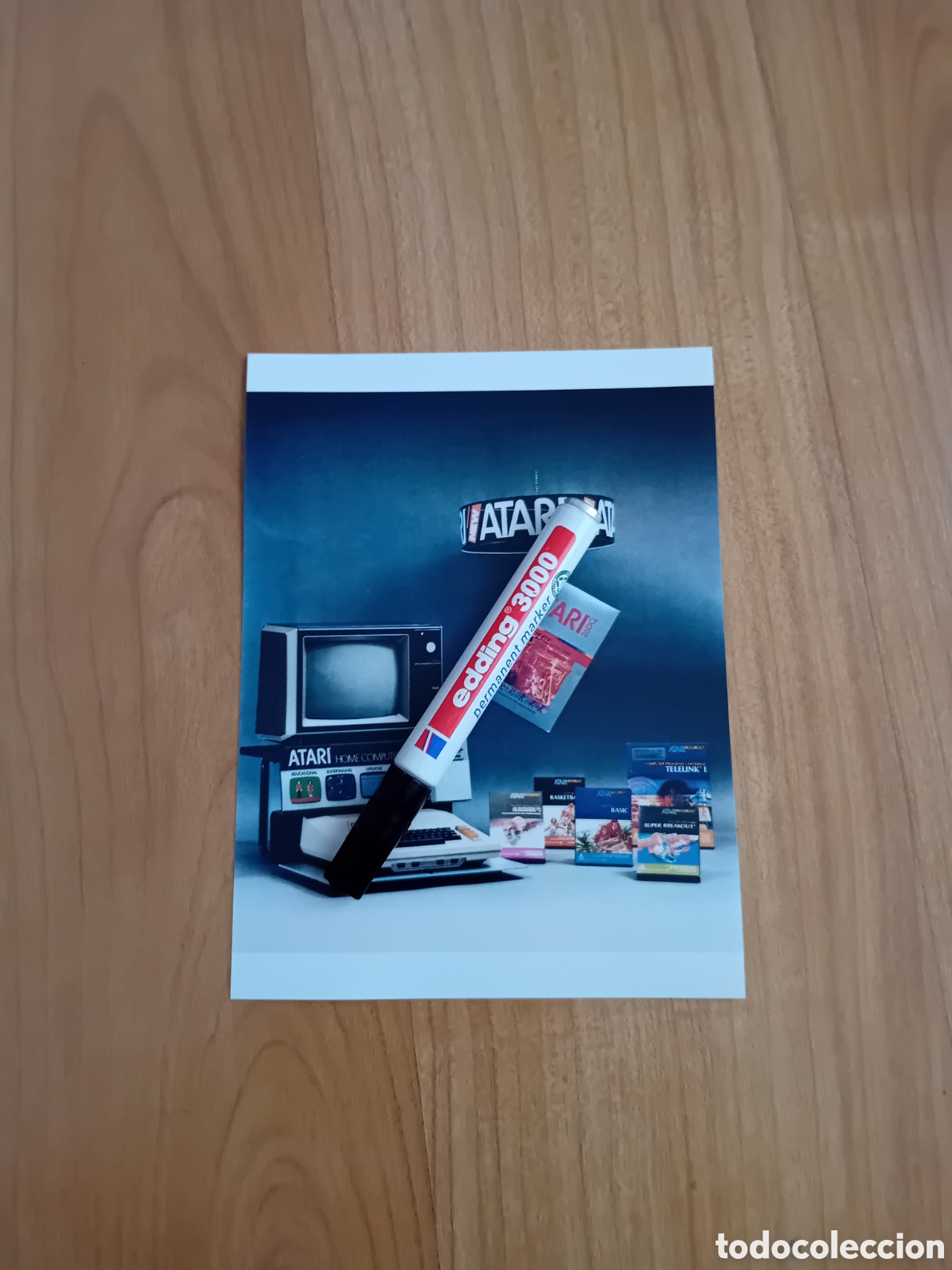 Fotograf&iacute;a antigua: FOTO 15X20 DISPLAY ATARI VIDEOJUEGOS. COMIENZOS A&Ntilde;OS 80S. REPRODUCCI&Oacute;N ACTUAL
