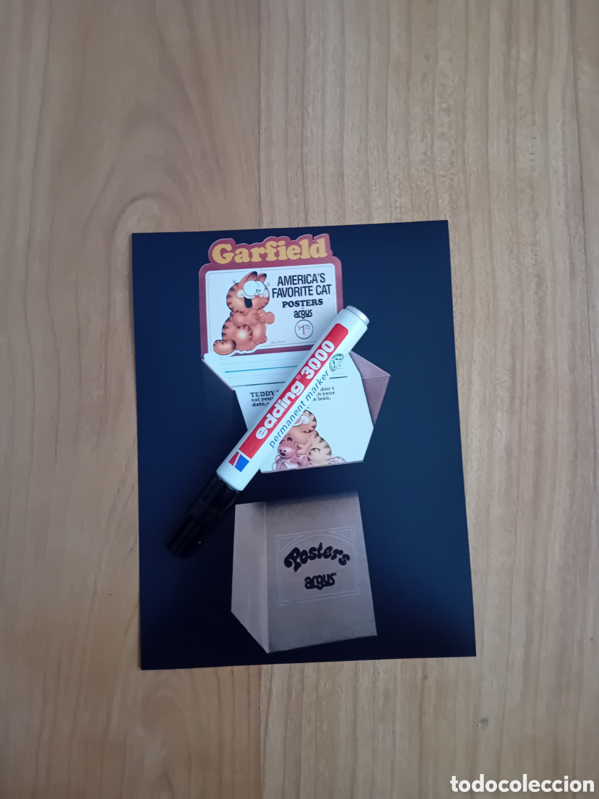 Fotograf&iacute;a antigua: FOTO 15X20 DISPLAY GARFIELD. COMIENZOS A&Ntilde;OS 80S. REPRODUCCI&Oacute;N ACTUAL