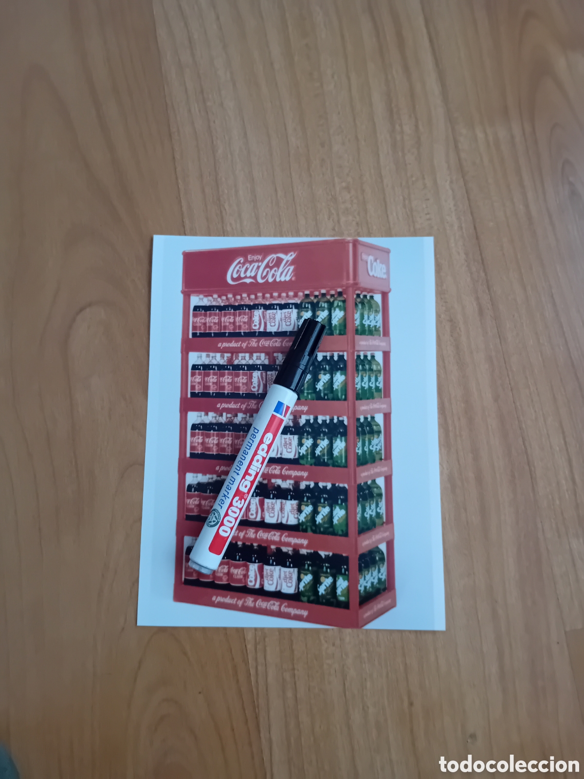 Fotograf&iacute;a antigua: FOTO 15X20 DISPLAY COCA-COLA. COMIENZOS A&Ntilde;OS 80S. REPRODUCCI&Oacute;N ACTUAL