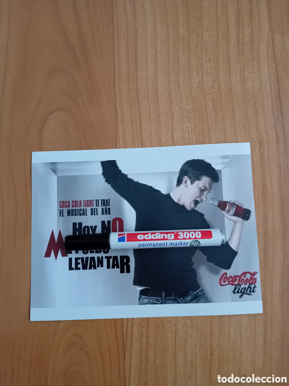Fotograf&iacute;a antigua: DOS FOTOS 15X20 CARTEL MUSICAL HOY NO ME PUEDO LEVANTAR. MECANO. COCA-COLA