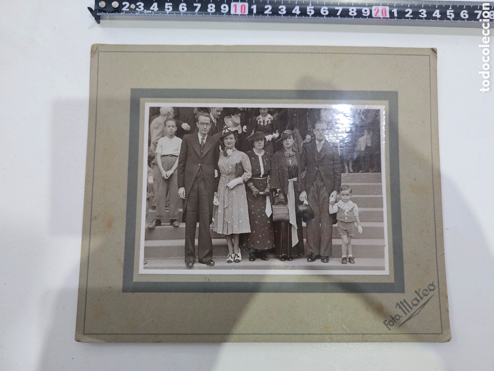 Fotograf&iacute;a antigua: Fotograf&iacute;a Antigua de &Eacute;poca / Retrato de Grupo &ndash; &rdquo;Fotos Mateo&rdquo;, Barcelona (14 de septiembre de 1939)