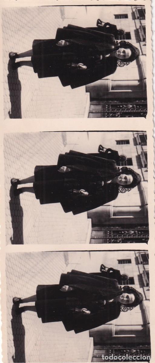 Antique Photography: Curiosa fotograf&iacute;a hecha por minutero 1950 Foto Esteban Madrid .18 x 7,50 cm