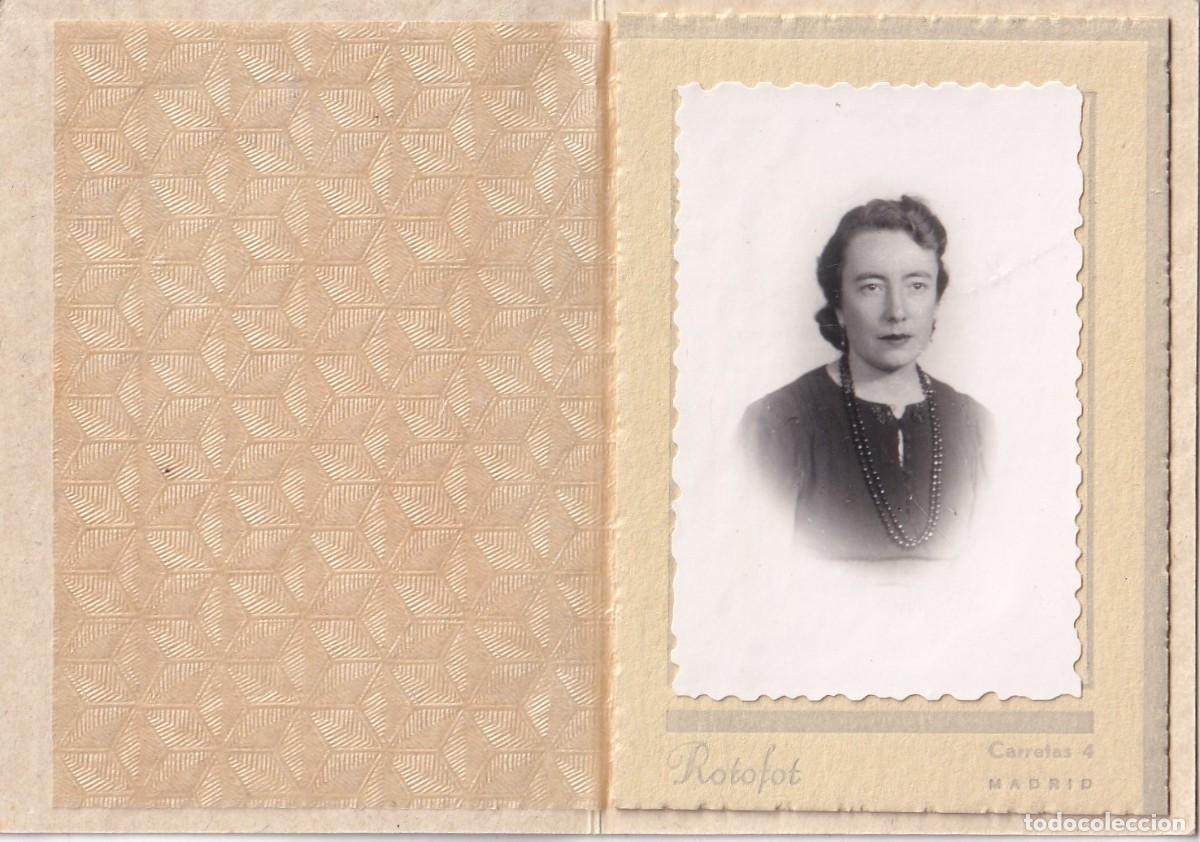 Antique Photography: Retrato mujer Rotophot. Madrid . 8,50 x 6 cm (en total)