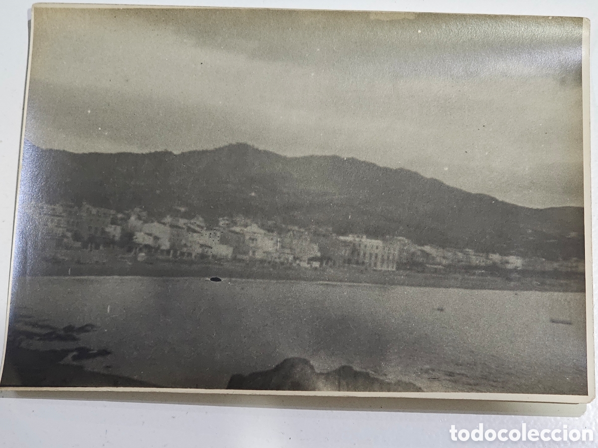 Fotograf&iacute;a antigua: ​Antigua fotograf&iacute;a de Lloret de Mar (Girona, Costa Brava) - C. 1920s - Vista panor&aacute;mica de la costa