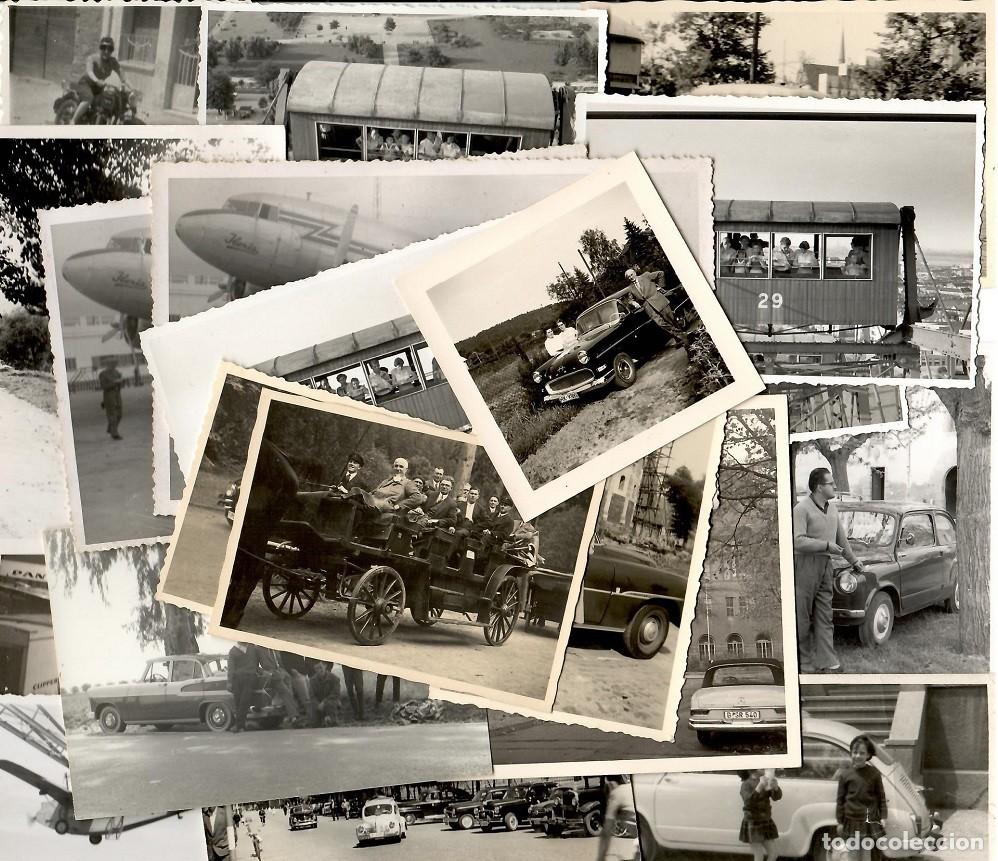 Fotografia antiga: Medios de transportes - 27 Fotograf&iacute;as antiguas : coches.. / Lote muy comercial - Ideal para reventa