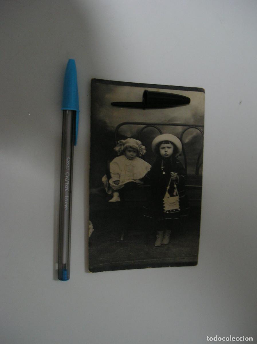 Fotograf&iacute;a antigua: ANTIGUA FOTO FOTOGRAFIA LA ESPA&Ntilde;A DE LA POSGUERRA DOS HERMANAS (26-12)